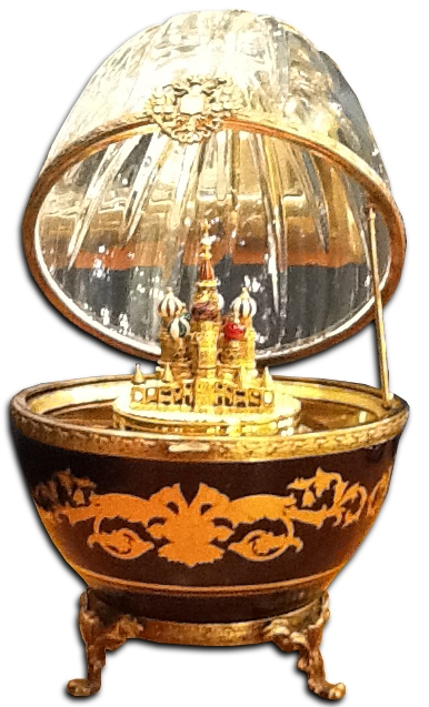Яйцо музыкальное "Собор Василия Блаженного" FABERGE