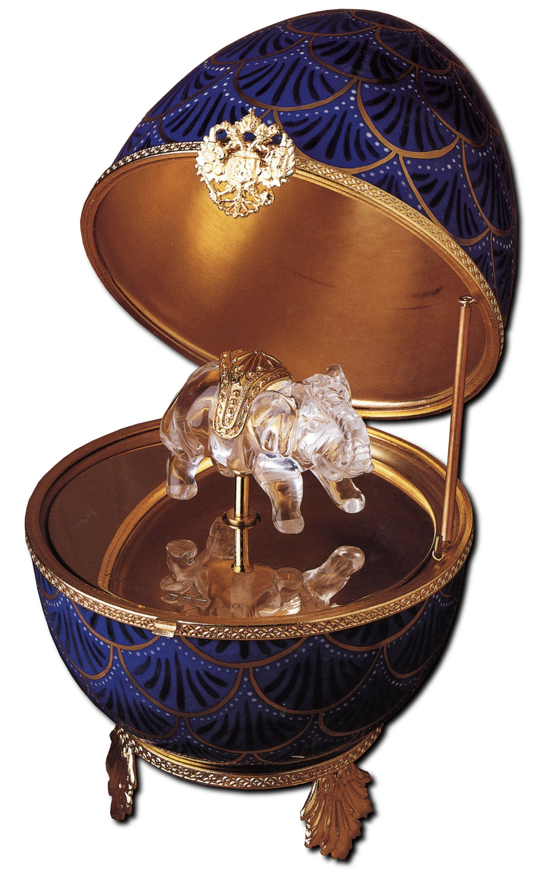Яйцо музыкальное "Хрустальный слон" FABERGE