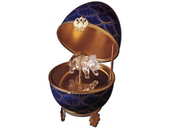 Яйцо музыкальное "Хрустальный слон" FABERGE