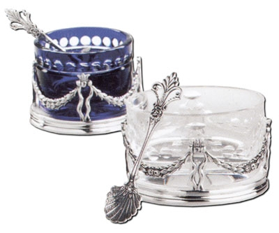 Солонка круглая с ложкой FABERGE