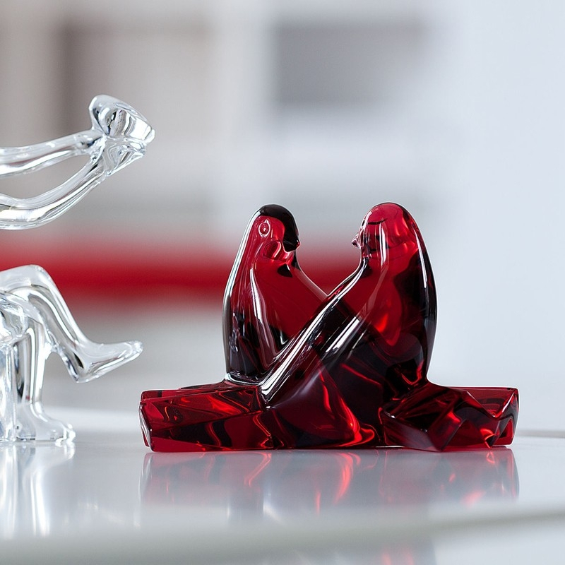 Статуэтка "Голуби красные" Baccarat