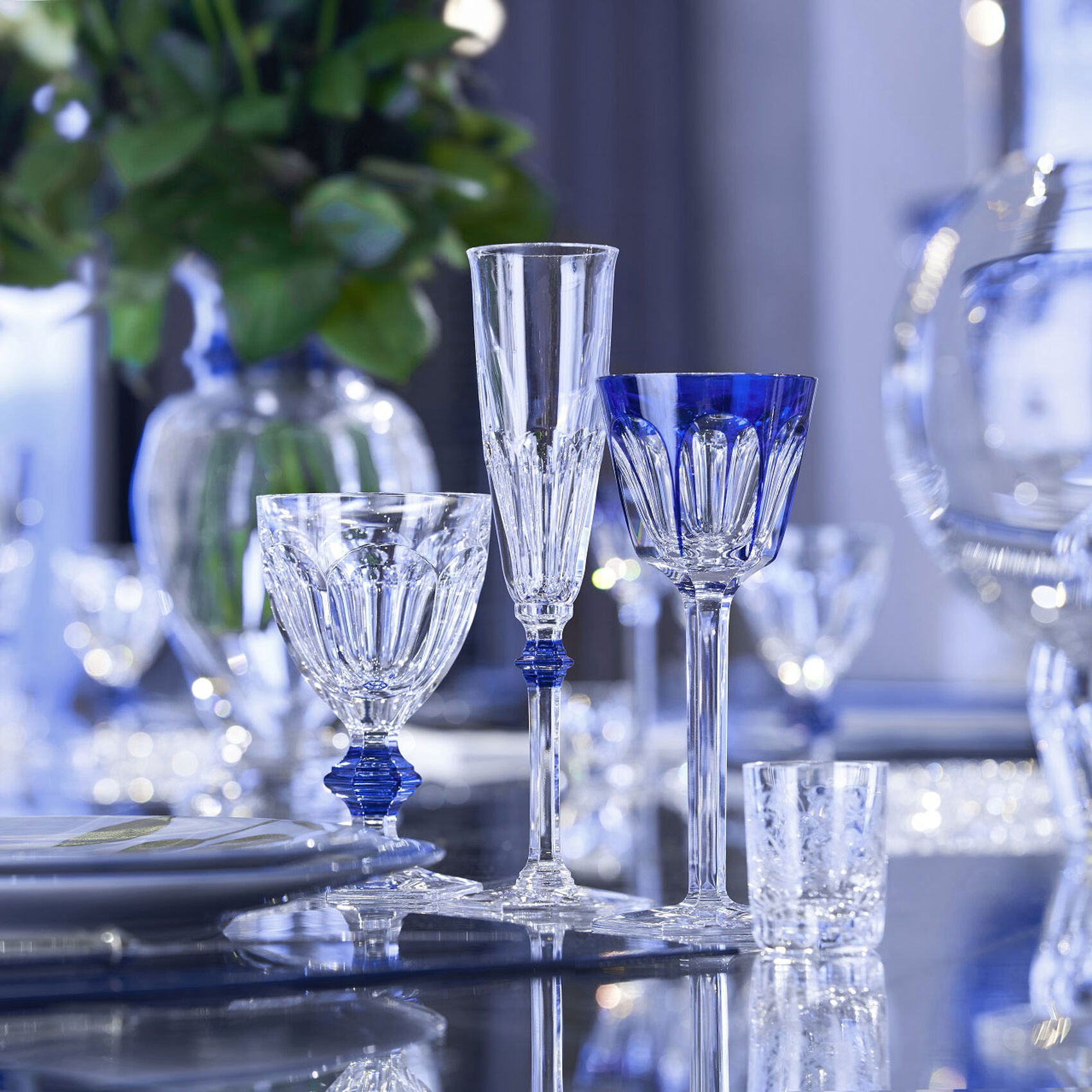 Фужер для вина синий "HARCOURT 1841" Baccarat
