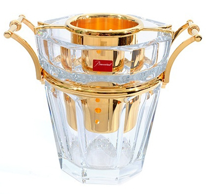 Ведро для шампанского с золотым декором "Harcourt" Baccarat