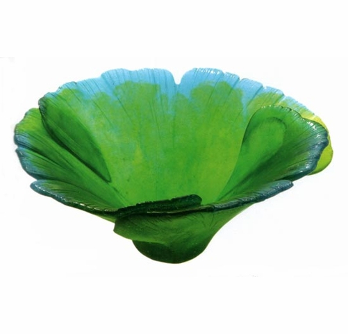 Ваза для фруктов "Ginkgo" зеленая Daum
