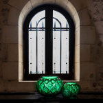 Ваза для цветов зелёная средняя "Languedoc" LALIQUE