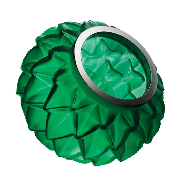 Ваза для цветов зелёная средняя "Languedoc" LALIQUE