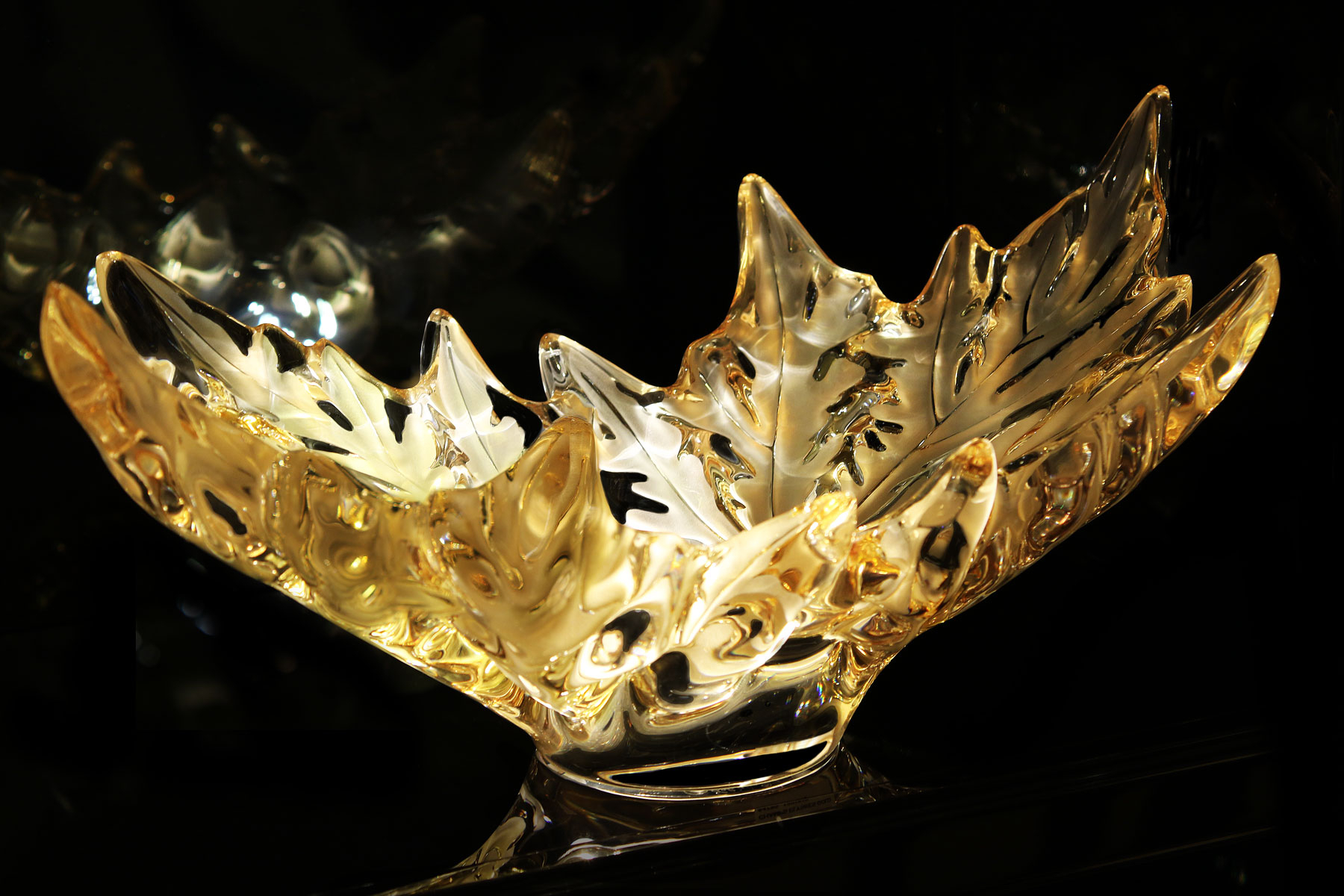 Ваза для фруктов "Champs-Elysees" золотая LALIQUE