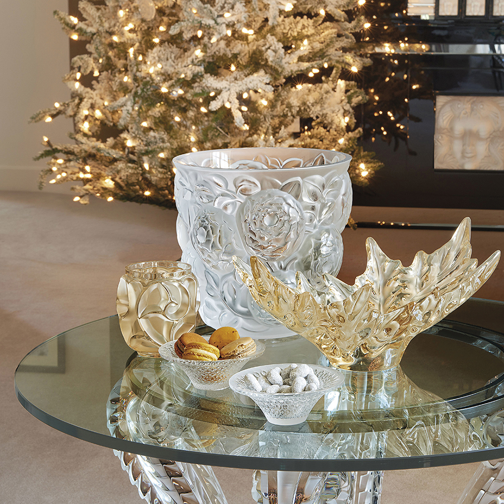 Ваза для фруктов "Champs-Elysees" золотая LALIQUE