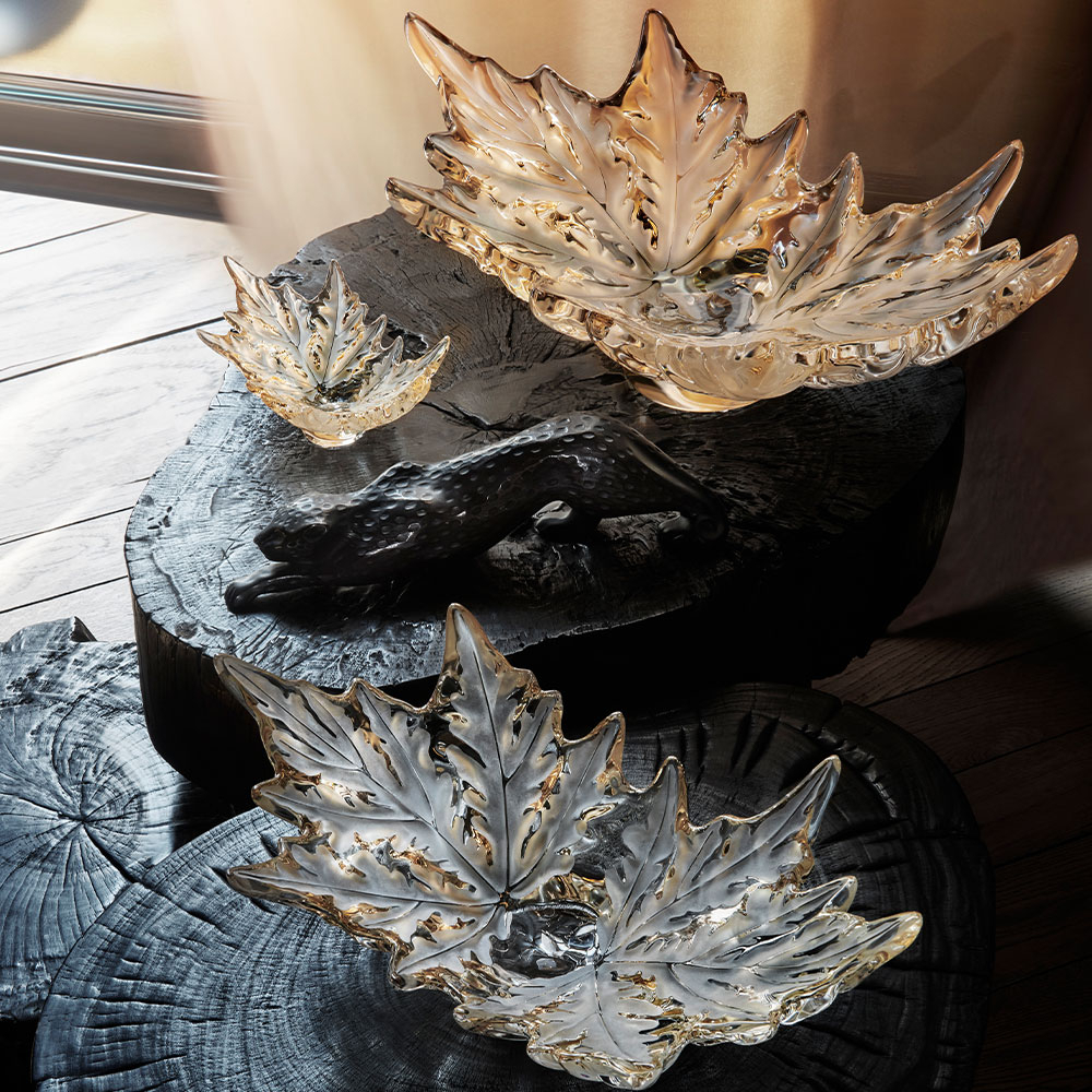 Ваза для фруктов "Champs-Elysees" золотая LALIQUE
