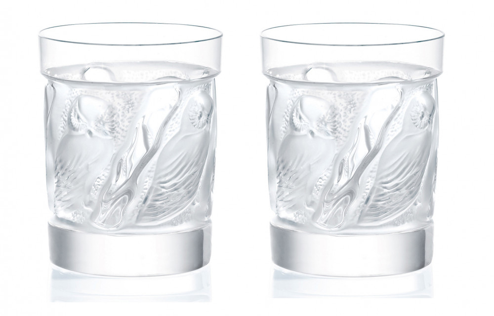 Набор из 2-х стаканов для виски "Owl" LALIQUE