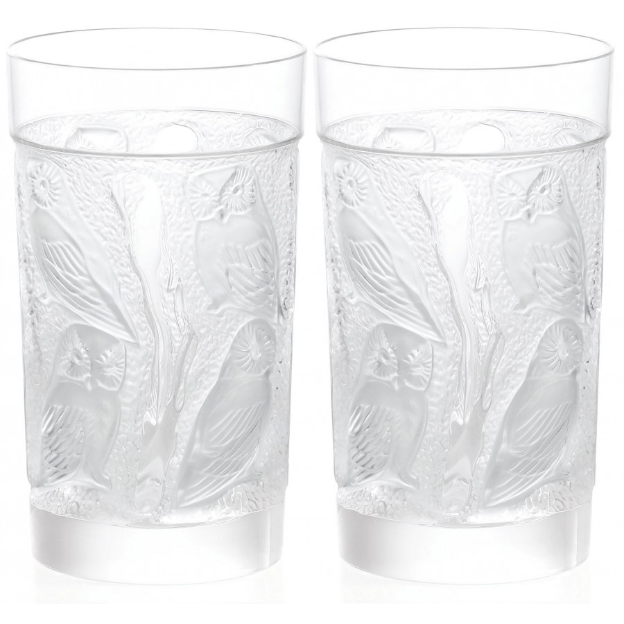 Набор из 2-х стаканов для сока "Owl" LALIQUE