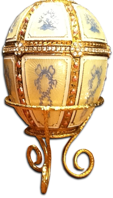 Яйцо "10 панелей с лебедем" FABERGE