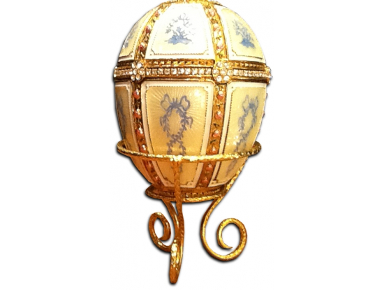 Яйцо "10 панелей с лебедем" FABERGE