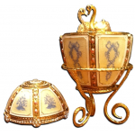 Яйцо "10 панелей с лебедем" FABERGE