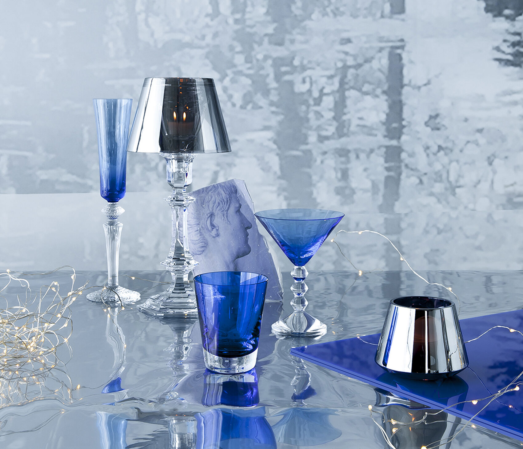 Подсвечник серебро "Our Fire Harcourt" Baccarat