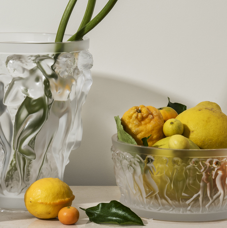 Ваза для цветов прозрачная "Bacchantes" Lalique