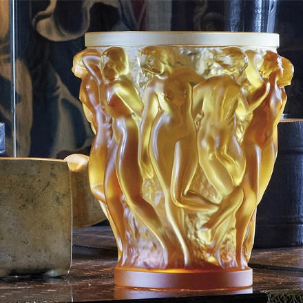Ваза для цветов коричневая "Bacchantes" Lalique