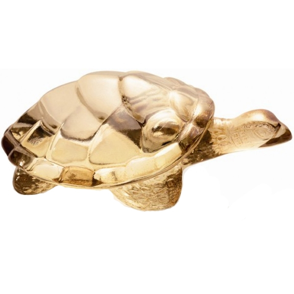 Статуэтка "Черепаха Caroline" золотая Lalique