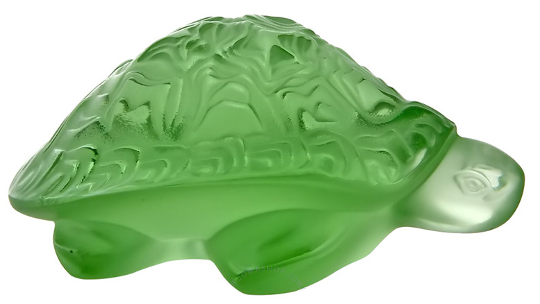 Статуэтка "Черепаха" зеленая Lalique