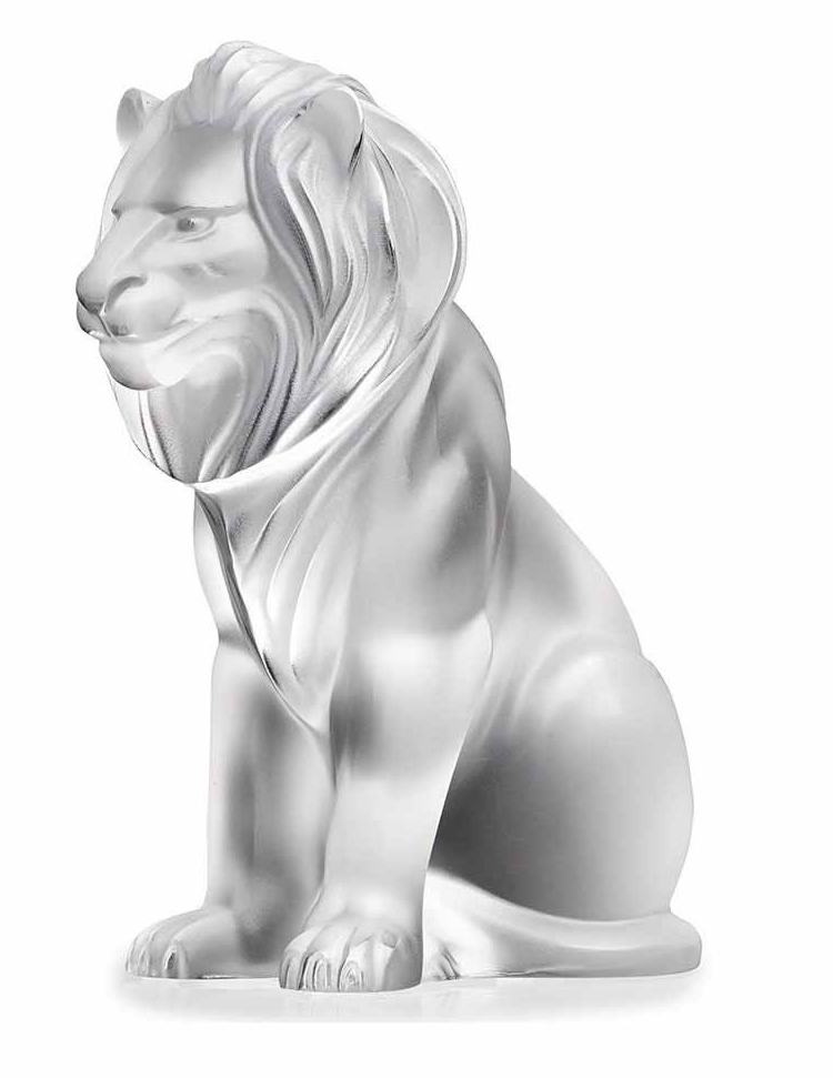 Статуэтка "Лев Bamara" прозрачный Lalique