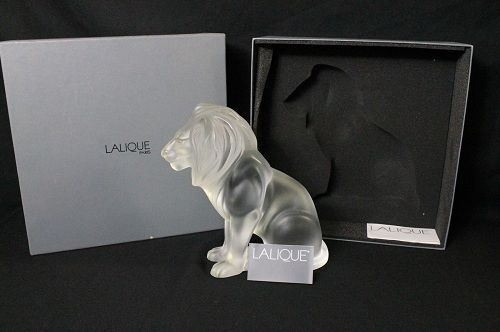 Статуэтка "Лев Bamara" прозрачный Lalique