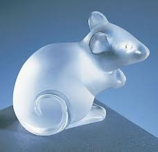Статуэтка "Мышка" прозрачная Lalique