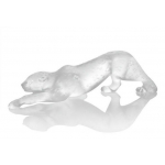 Статуэтка "Пантера Zeila" малая прозрачная Lalique