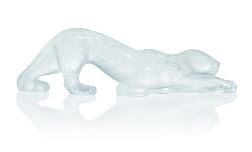 Статуэтка "Пантера Zeila" малая прозрачная Lalique