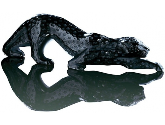 Статуэтка "Пантера Zeila" чёрная большая Lalique
