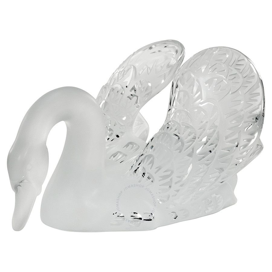 Статуэтка "Лебедь" с головой вниз прозрачный Lalique