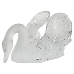 Статуэтка "Лебедь" с головой вниз прозрачный Lalique