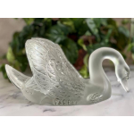 Статуэтка "Лебедь" с головой вниз прозрачный Lalique