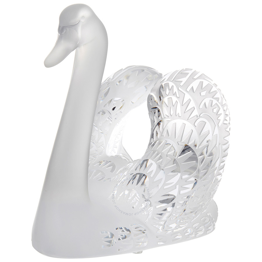 Статуэтка "Лебедь" с головой вверх прозрачный Lalique