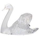 Статуэтка "Лебедь" с головой вверх прозрачный Lalique