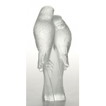Статуэтка "Два попугая" прозрачная Lalique