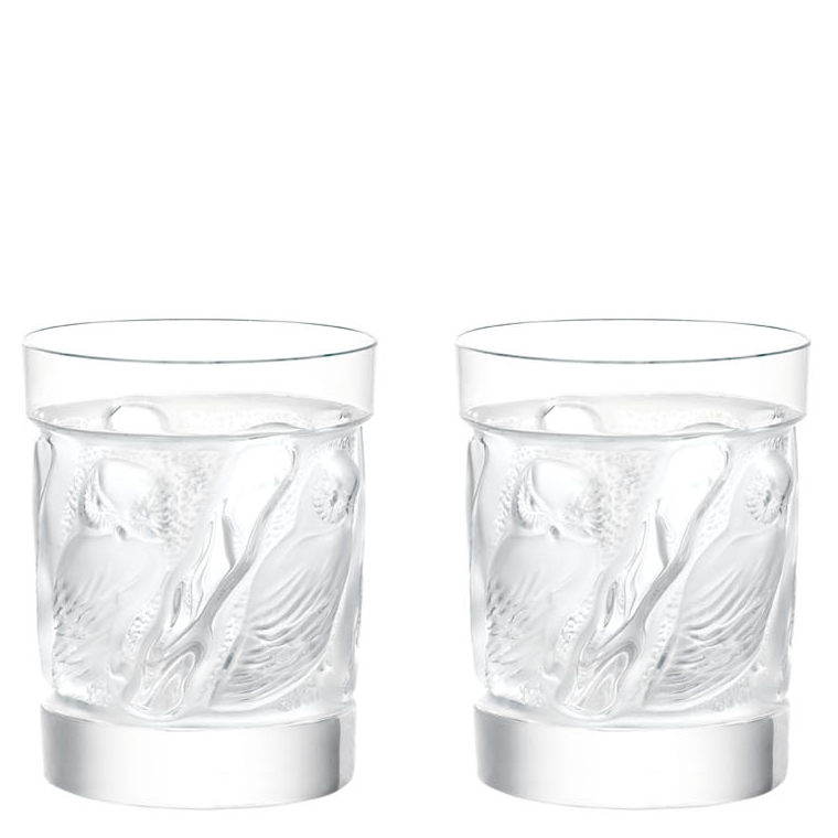 Набор из 2-х стаканов для виски "Owl" Lalique