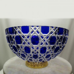 Ваза для фруктов синяя "Russian Court" FABERGE