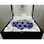 Ваза для фруктов синяя "Russian Court" FABERGE