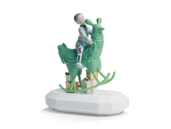 Статуэтка "Путешествие на зеленом цыпленке" Lladro
