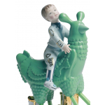 Статуэтка "Путешествие на зеленом цыпленке" Lladro