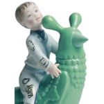 Статуэтка "Путешествие на зеленом цыпленке" Lladro