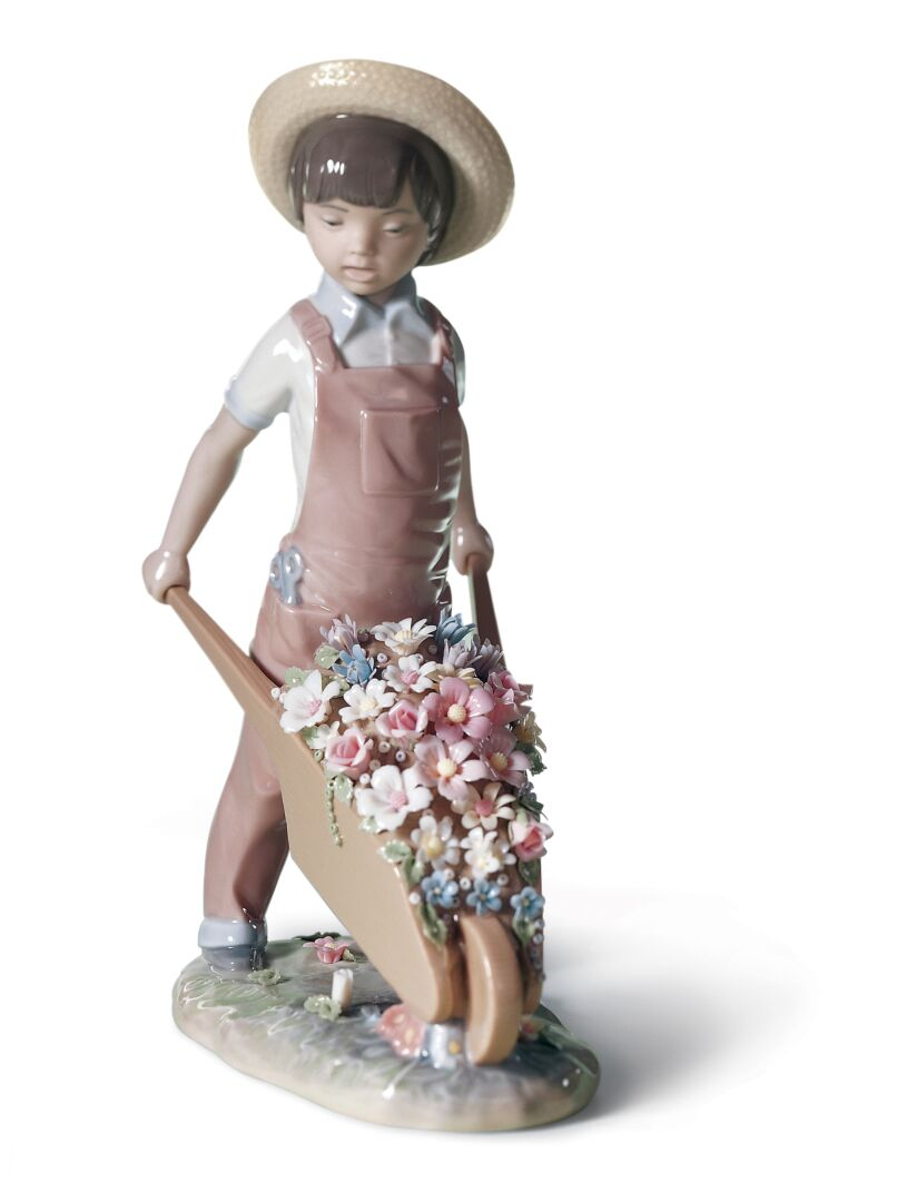 Статуэтка "Тележка с цветами" Lladro