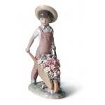 Статуэтка "Тележка с цветами" Lladro