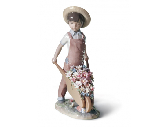 Статуэтка "Тележка с цветами" Lladro