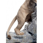Статуэтка "Притаившийся лев" Lladro