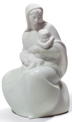 Статуэтка "Дева Мария с младенцем" Lladro