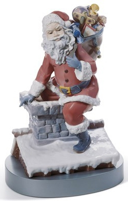 Статуэтка "Через трубу с подарками" Lladro