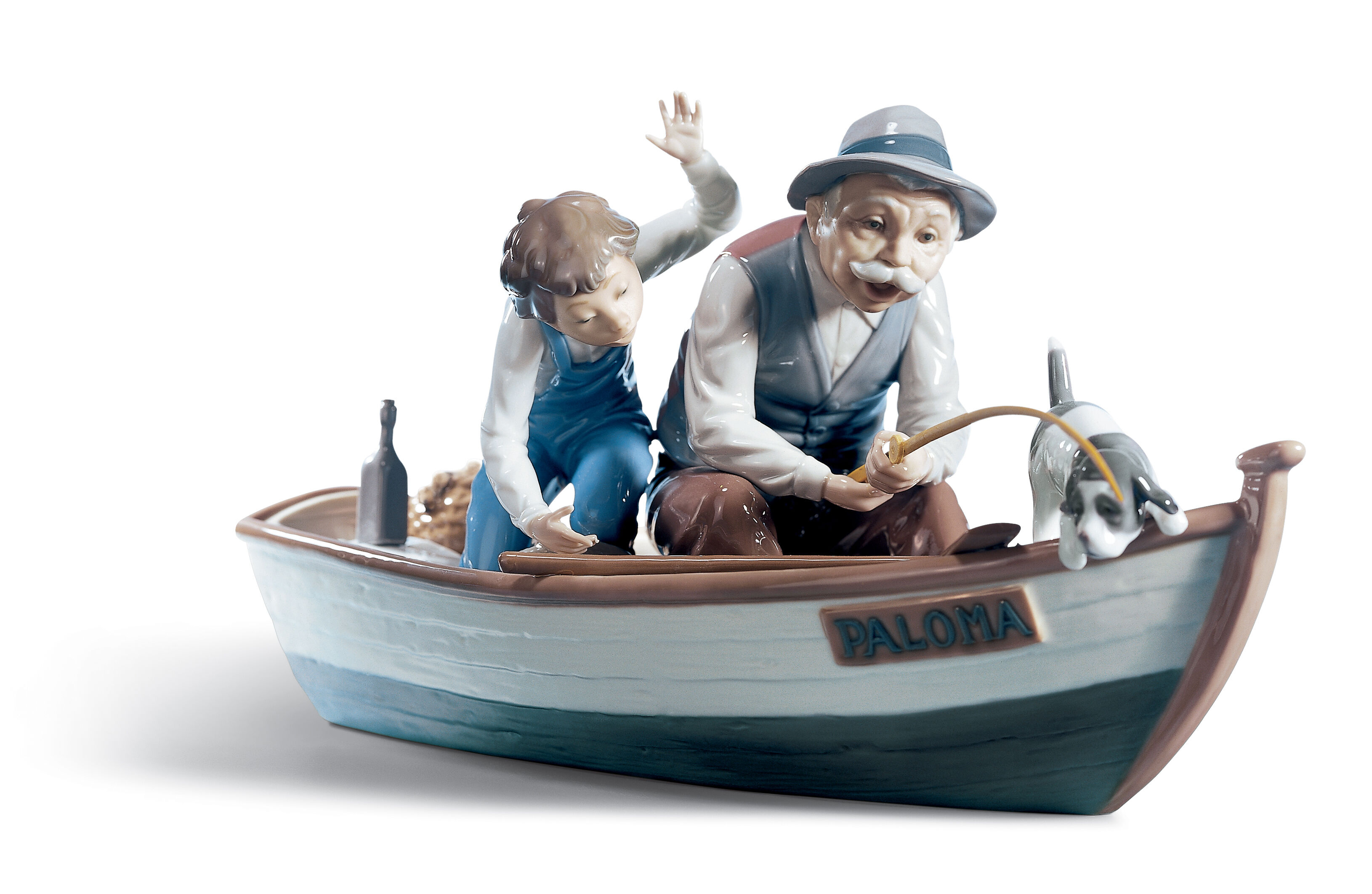 Статуэтка "Рыбалка с дедушкой" Lladro