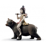 Статуэтка "Кинтаро и медведь" Lladro