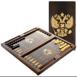 Нарды янтарные "Герб Российской Федерации"